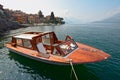 Water taxi, Varenna, Lake Como, Italy Royalty Free Stock Photo