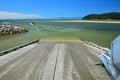 Water-Taxis offer transport to the beaches. New Zealand, South Island, Abel Tasman National Park Royalty Free Stock Photo