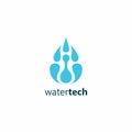 Water Tech logo. Water Connect Logo