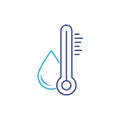 Water temperature  icon Royalty Free Stock Photo