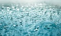 Water texture abstract background, aqua drops on turquoise glass as science macro element, rainy weather and nature surface art Royalty Free Stock Photo