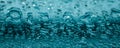 Water texture abstract background, aqua drops on turquoise glass as science macro element, rainy weather and nature surface art Royalty Free Stock Photo