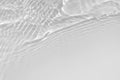Water texture with wave sun reflections on the water overlay effect for photo or mockup. Organic light gray drop shadow Royalty Free Stock Photo