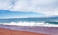 Water theme, The shores of Issyk Kul Royalty Free Stock Photo