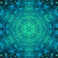 Water themed fractal mandala