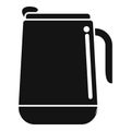 Water thermo cup icon simple vector. Coffee mug