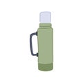 water thermos cartoon vector illustration