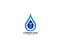 Water Time Icon Logo Design Element