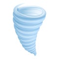 Water tornado icon, cartoon style