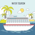 Water tourism concept