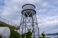 Water Tower on Alcatraz Island Royalty Free Stock Photo