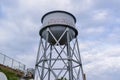 Water Tower on Alcatraz Island Royalty Free Stock Photo