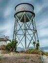 The Water Tower Of Alcatraz Island Royalty Free Stock Photo