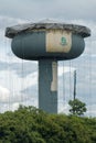 Water tower being repainted Royalty Free Stock Photo