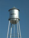 Water Tower in Blue Sky Royalty Free Stock Photo