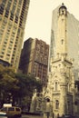 Water Tower in Chicago Royalty Free Stock Photo