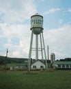 Water tower with Colony Farm sign, Kerhonkson, New York