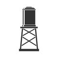 Water tower icon design template vector isolated illustration Royalty Free Stock Photo