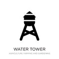 water tower icon in trendy design style. water tower icon isolated on white background. water tower vector icon simple and modern Royalty Free Stock Photo