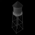 Water tower. Industrial construction