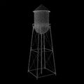 Water tower. Industrial construction