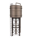 Water Tower Isolated Royalty Free Stock Photo