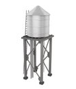 Water Tower Isolated Royalty Free Stock Photo