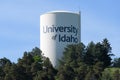 Water tower with name at University of Idaho in Moscow