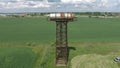 The water tower. An old rustic communal communication. The water tower Royalty Free Stock Photo