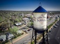 Water tower in Olde Town Arvada, Colorado Royalty Free Stock Photo