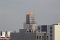 Water tower on the roof of New York building Royalty Free Stock Photo