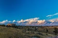 Water tower on the sunset background Royalty Free Stock Photo