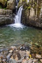 Water in the trail to Juan Diego Falls Royalty Free Stock Photo