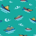 Water transport seamless pattern