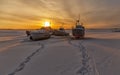 water transport. ships waiting navigation Royalty Free Stock Photo