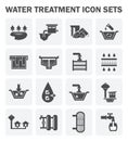 Water treatment icon Royalty Free Stock Photo
