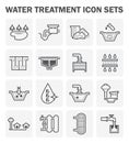 Water treatment icon Royalty Free Stock Photo