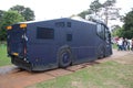 Water trowing tank vehicle of the Dutch police to be used during Riots in The Hague
