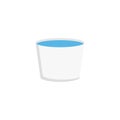 Water tub vector flat colour icon Royalty Free Stock Photo