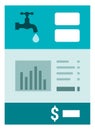 Water utility bill document notification