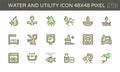 Water utility icon