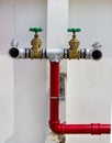 Water value for fire fighting system Royalty Free Stock Photo