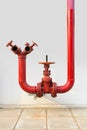 Water valve fire and fire hose