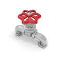 Water valve in steel