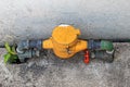 Water Valve with Yellow Water Meter