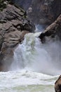 Kings Canyon National Park with Roaring River Falls in the Sierra Nevada, California, USA Royalty Free Stock Photo