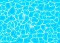 Water vector background, ripple and flow with waves. Summer blue swiming pool pattern. Sea, ocean surface. Top view Royalty Free Stock Photo