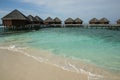 Water villas on Maldives Royalty Free Stock Photo