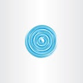 water vortex spiral circle icon vector