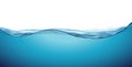 Water wave clean liquid background. Blue sea wave water surface, fresh ocean underwater. Vector illustration Royalty Free Stock Photo